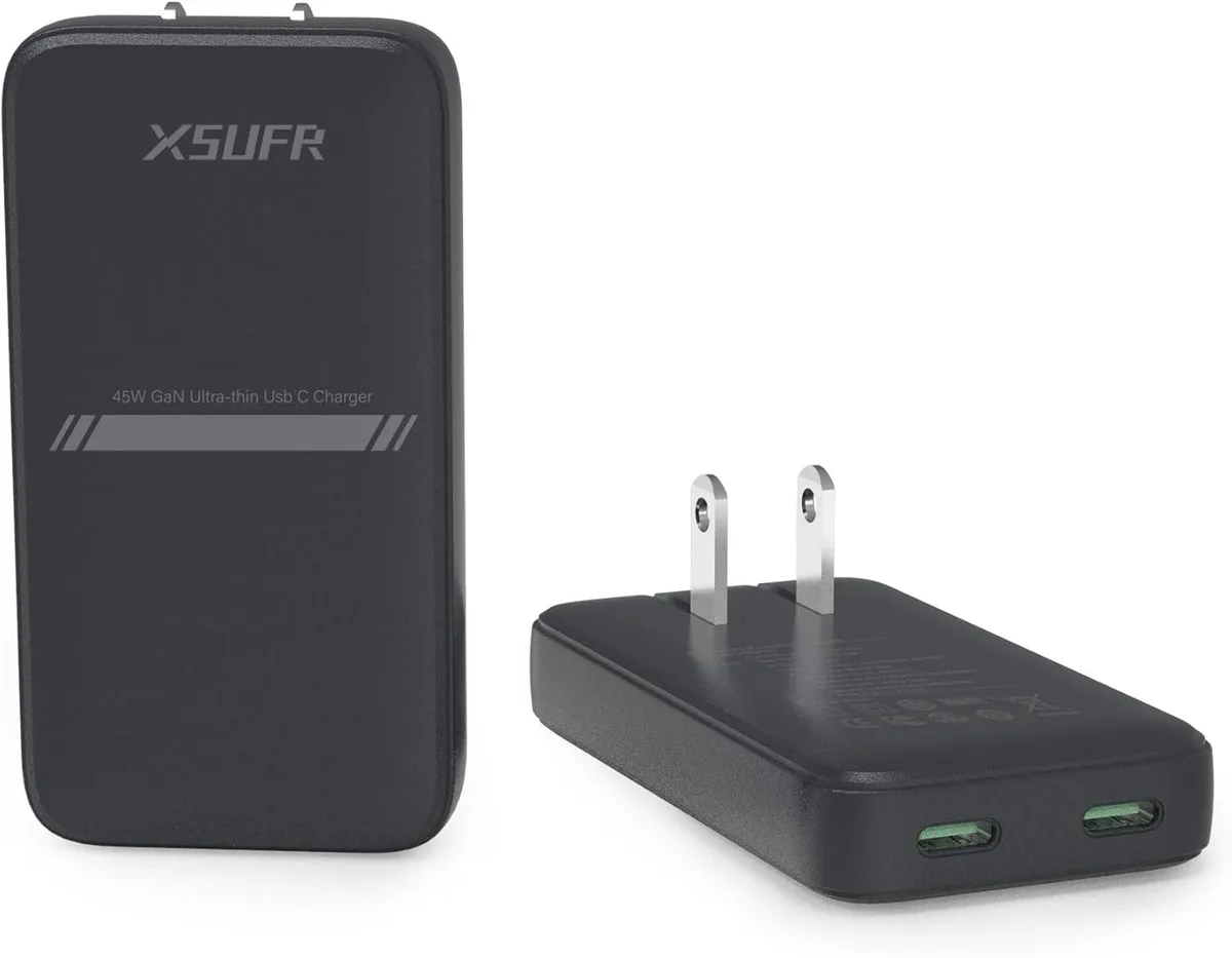 BFKK BFKK 45W Dual USB-C PD 3.0 GaN Wall Charger Black — product photo