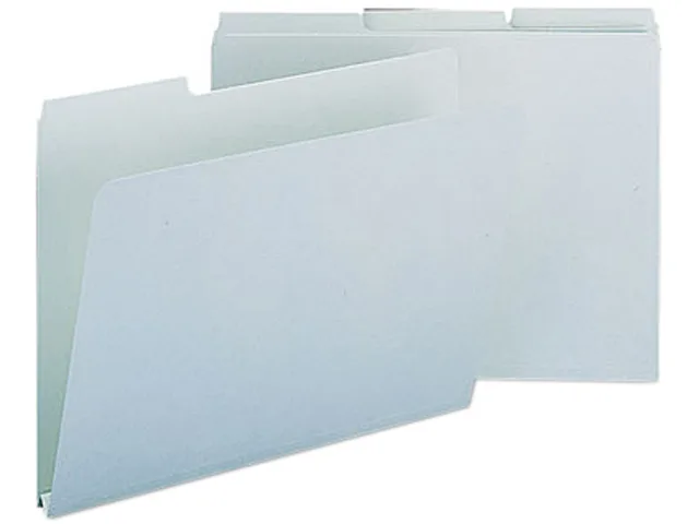 Smead Smead 13230 Recycled File Folder 1" Expansion 1/3 Top Tab Letter Gray Green 25/Box — product photo