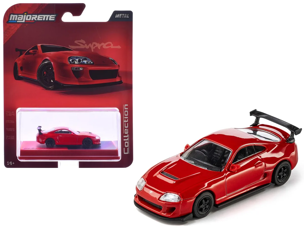 Majorette Majorette 1995 Toyota Supra RHD Red Collection 1/64 Diecast Hobby Collectible — product photo