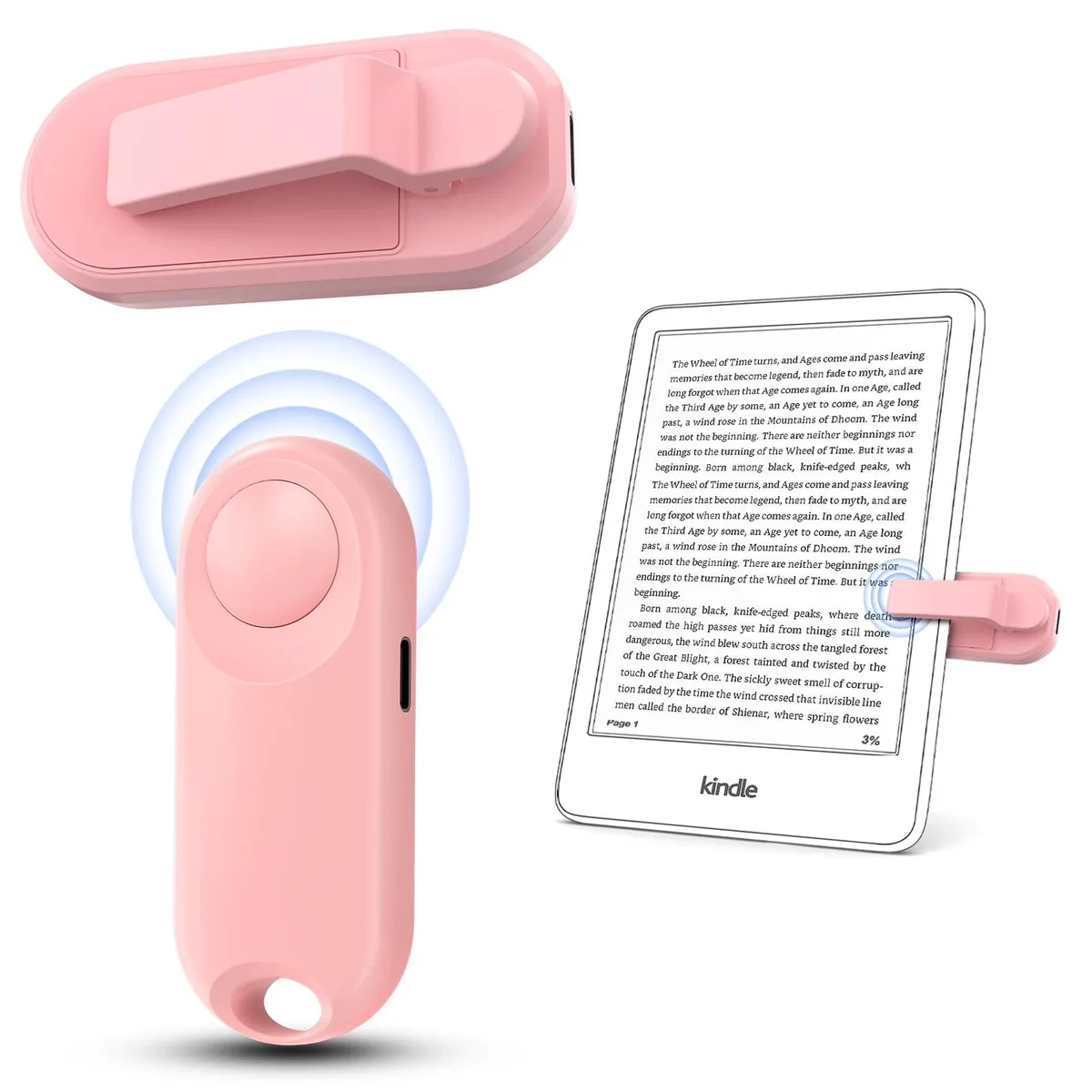 RF Remote Page Turner (Pink) — product photo