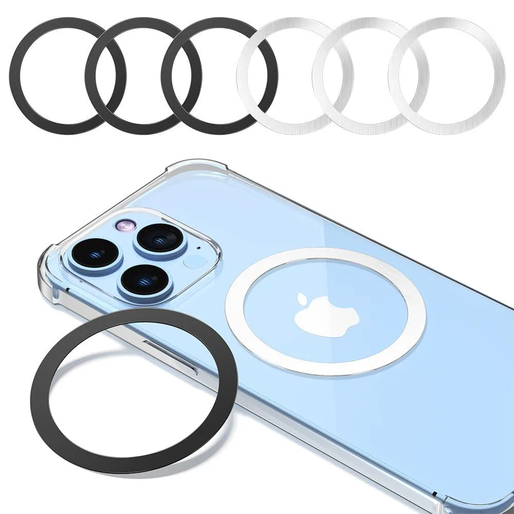 No Sew No Sew MagSafe Ring 6pcs 0.4mm Black Silver cell phones - unlocked — product photo