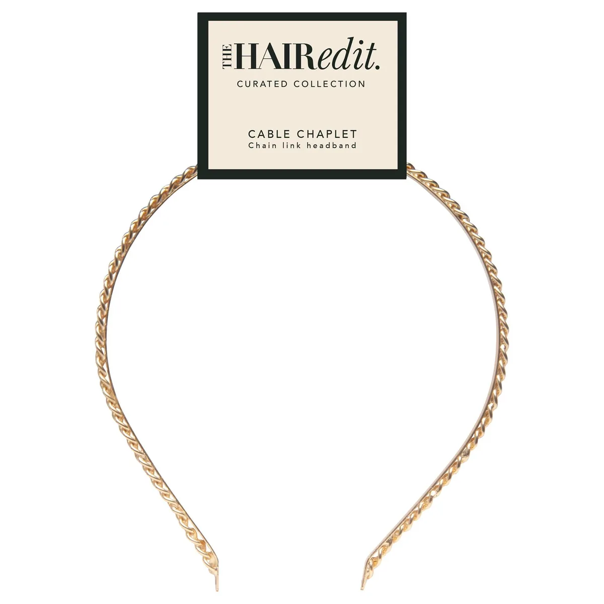  The Hair Edit RQZGL9H4C7K6JH8D4GMO Gold Cable Chaplet Chain Headband Prop — product photo
