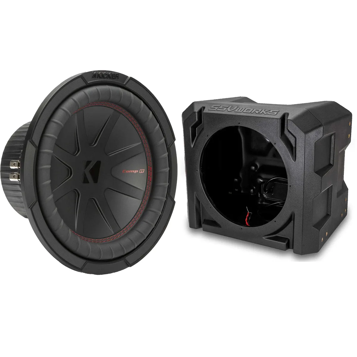 SSV Works SSV Works US-10U 10" Subwoofer Enclosure with 48CWR102 CompR 10" Subwoofer DVC 2-ohm 400W RMS — product photo