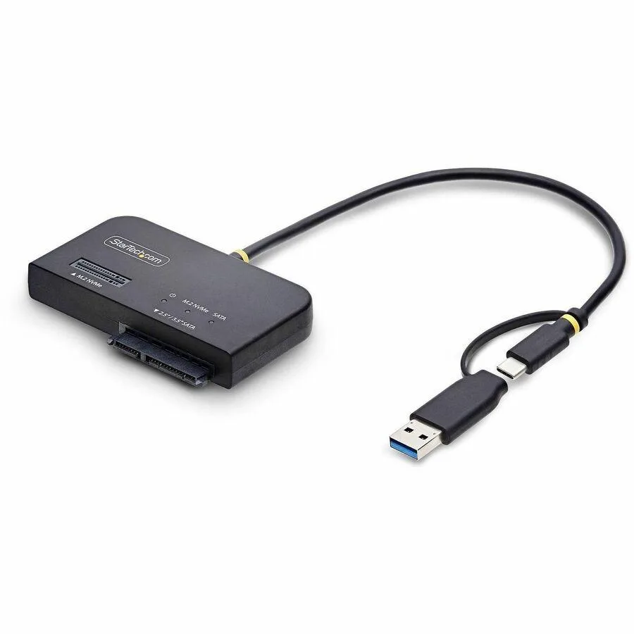 STARTECH STARTECH USB-C/USB-A to M.2 NVMe &amp; 2.5/3.5" SATA Adapter 10Gbps Tool-Free — product photo