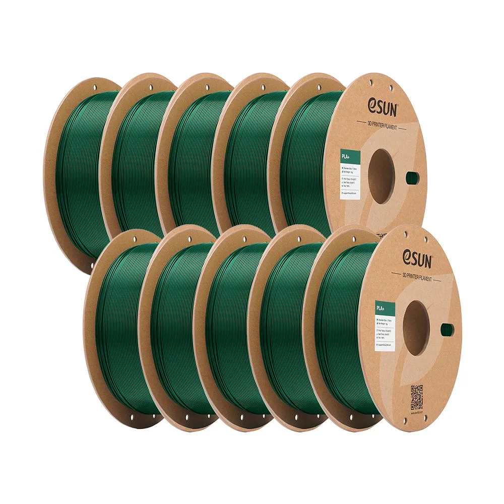 eSUN eSUN PLA+ Filament 1.75mm 10kg Pine Green 10 Spools — product photo