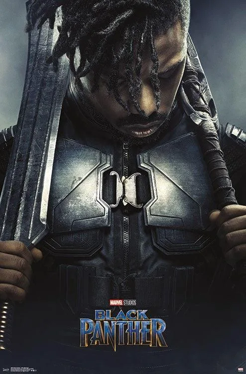 Black Panther Erik Killmonger poster print 22 by 34 inches on heavy paper
