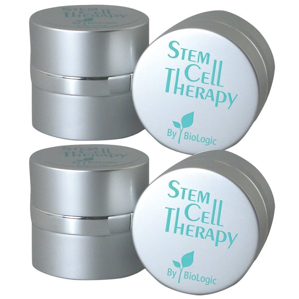 Two silver 1 oz skin care bottles in a set