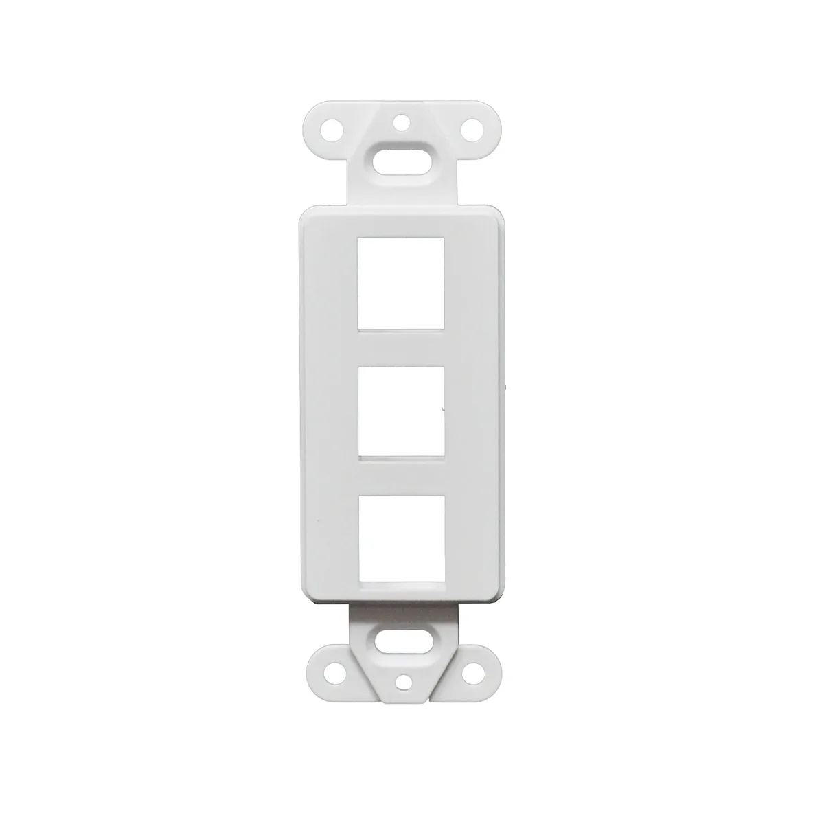 Logico Logico 3-Port Decorator Keystone Wall Plate White 50pcs — product photo