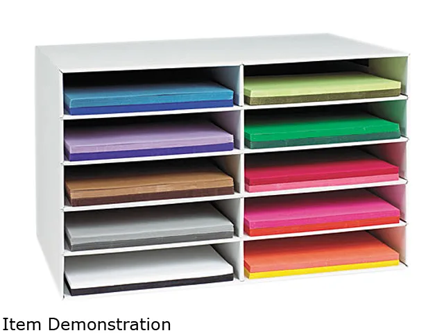 Pacon Pacon 1316 Classroom Keepers 10-Slot Sorter, 12 x 18 in — product photo