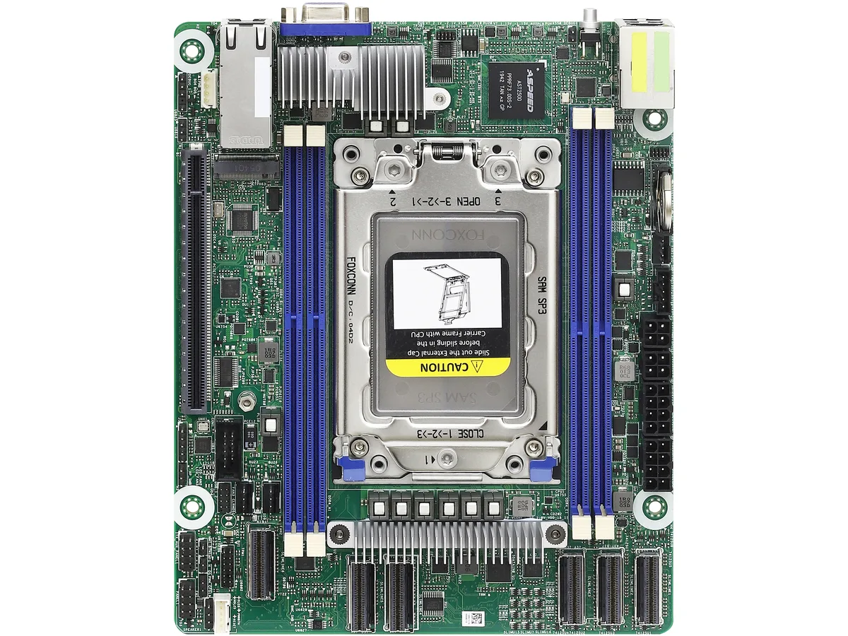 ASRock Rack ASRock Rack ROMED4ID-2T Deep mini-ITX server motherboard — product photo