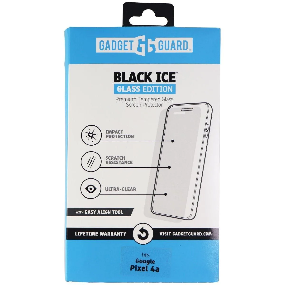 Invisible Gadget Guard Invisible Gadget Guard Black Ice Glass Screen Protector for Google Pixel 4a Clear — product photo