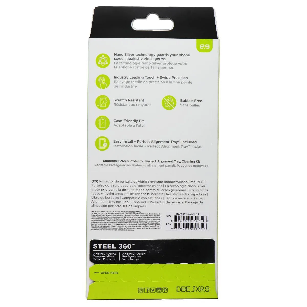 PureGear PureGear Steel 360 Screen Protector for Samsung Galaxy A15 5G Clear — product photo