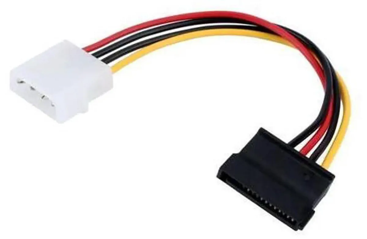 SMUGDESK SMUGDESK 10-piece 4-pin Molex to 15-pin SATA power adapter cord — product photo