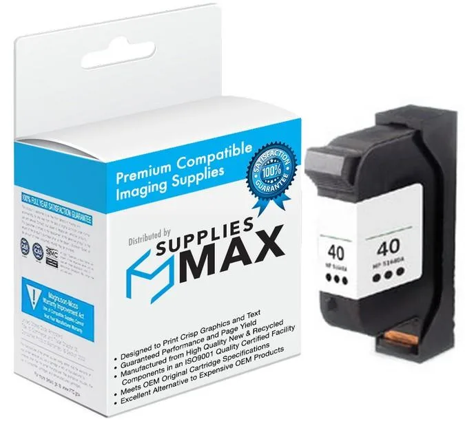 SuppliesMax SuppliesMax HP 51640A Black Inkjet Cartridge 1122 Pages — product photo