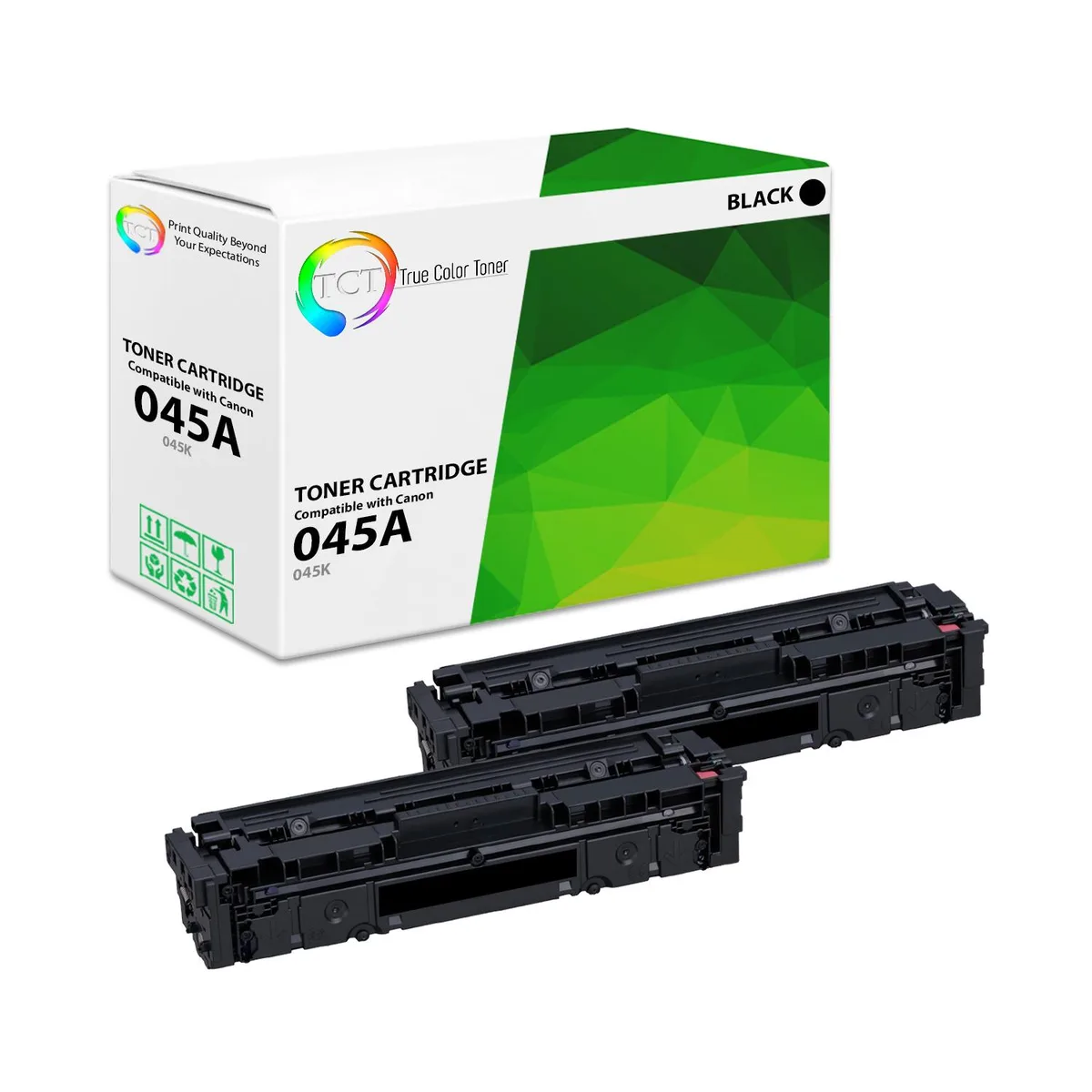 True Color Toner True Color Toner 045K Black Toner Cartridge 2 Pack 1400 Pages — product photo
