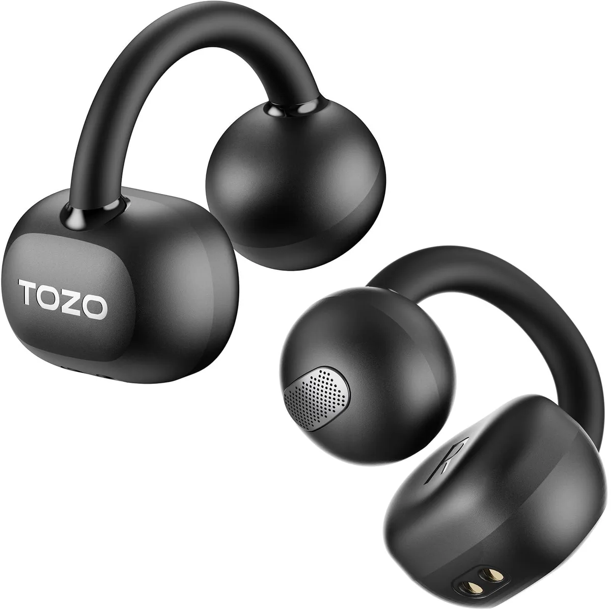 TOZO OpenEarRing T1305 open-ear headphones Bluetooth 5.4 40h black — product photo