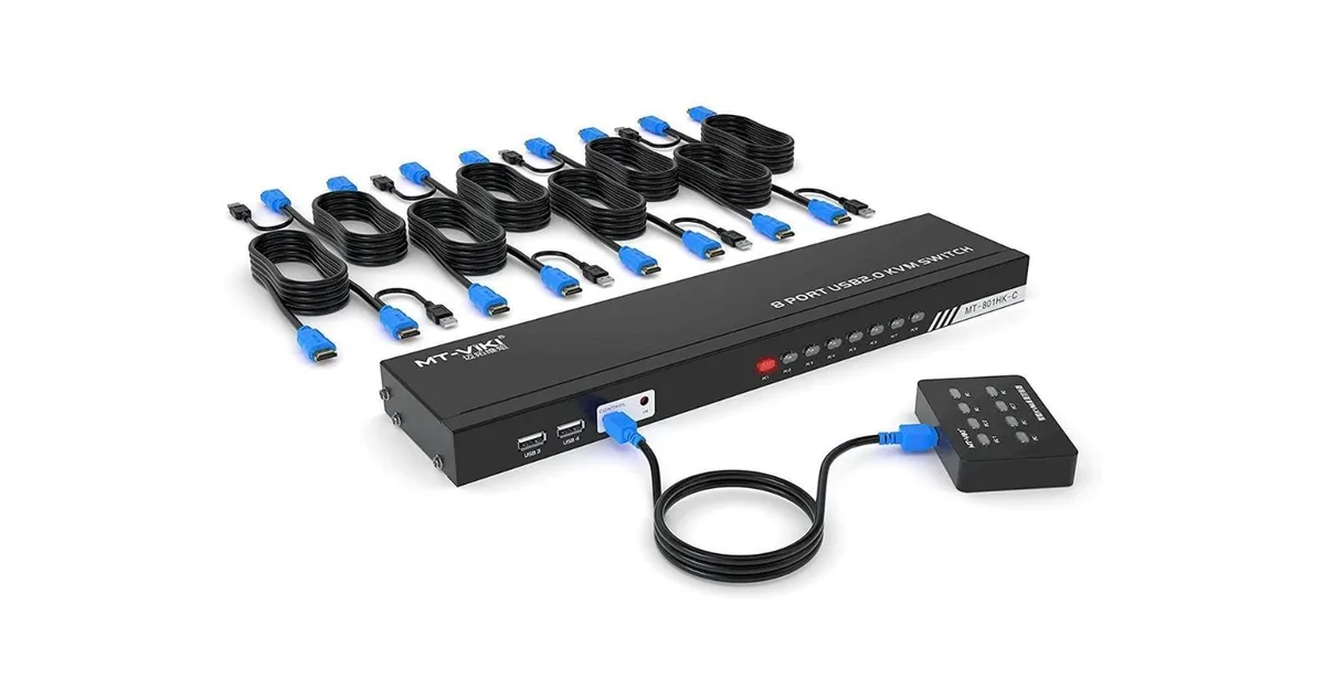 Aomoproing Aomoproing MT-801HK-C 8-Port HDMI KVM Switch 4K 30Hz Rack Mount — product photo