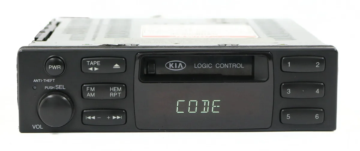 1 Factory Radio 1 Factory Radio 0K54X 66 860 C Cassette Receiver 2002-2005 Kia Sedona — product photo