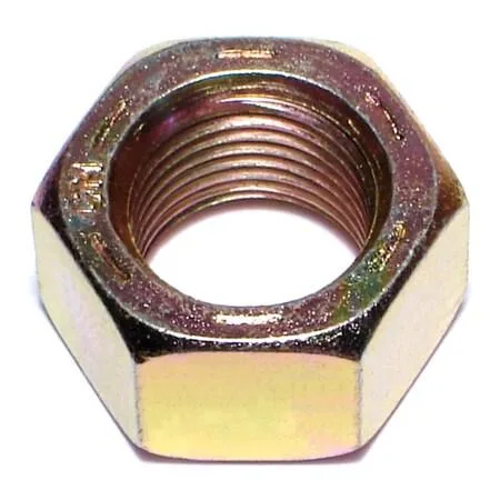 MIDWEST FASTENER CORP MIDWEST FASTENER CORP 63067 Hex Nut 5/8"-18 Grade 8 Zinc Yellow 6 Pack — product photo