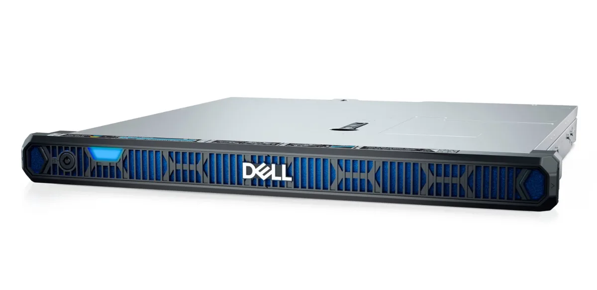 DELL DELL PowerEdge XR5610 1U rack server Xeon Scalable DDR5 8 DIMM slots 4×2.5″ bays — product photo