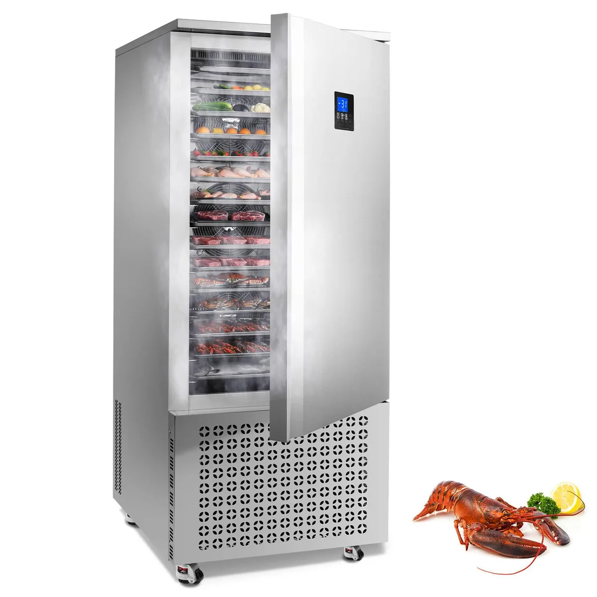 VEVOR VEVOR Commercial Blast Freezer 370 L 15 Trays 4 Modes Stainless Steel — product photo