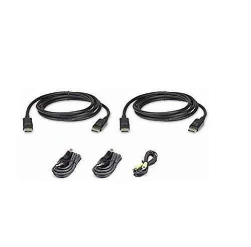 ATEN ATEN 2L7D02UDPX5 1.8m dual DisplayPort USB audio KVM cable kit — product photo