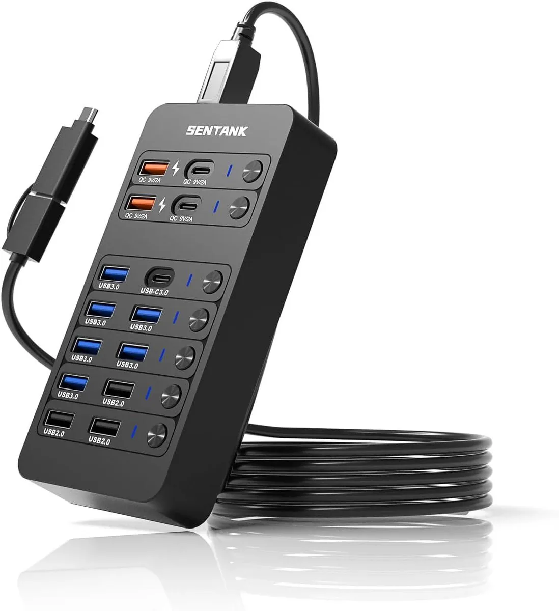 BFKK BFKK 14-Port USB Hub with 60W PD Charging — product photo