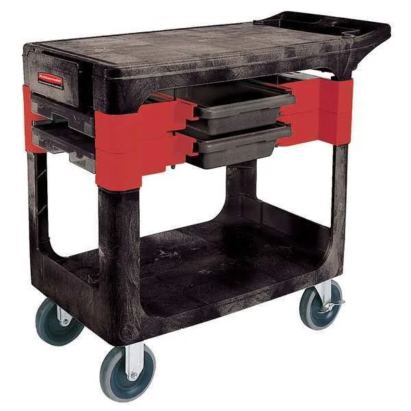 Rubbermaid Rubbermaid FG618000BLA Mobile Cabinet Workbench 38 in Black — product photo