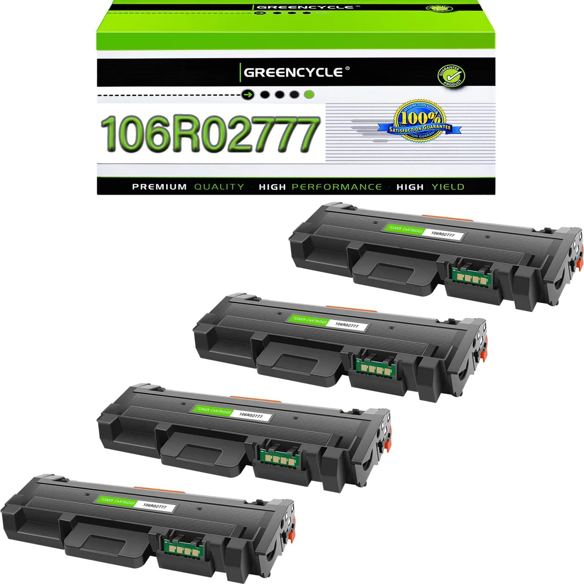 GREENCYCLE GREENCYCLE 106R02777 Toner Cartridge 4-Pack Black 3000 Pages — product photo