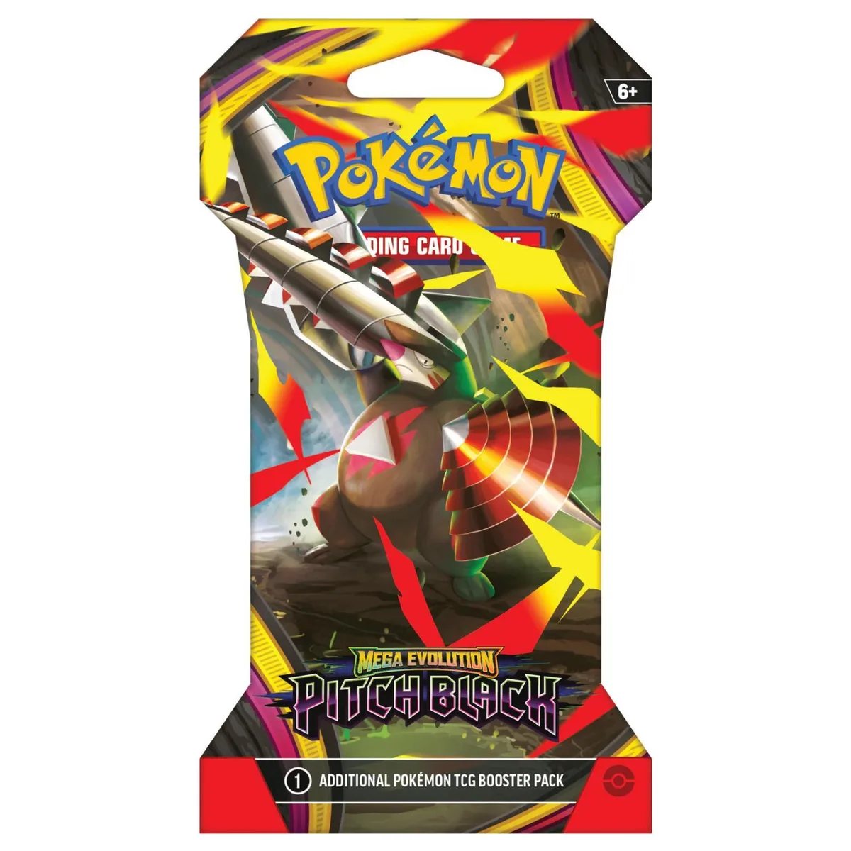 Pokemon Pokemon ME5 Mega Evolution Pitch Black Sleeved Booster Pack Mega Excadrill ex trading card — product photo