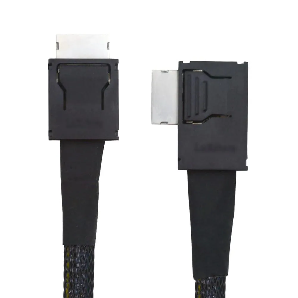 Vszerda Vszerda SFF-8611 4i Male-to-Male OCuLink Cable 50cm 90° 64Gbps PCIe 4.0 — product photo
