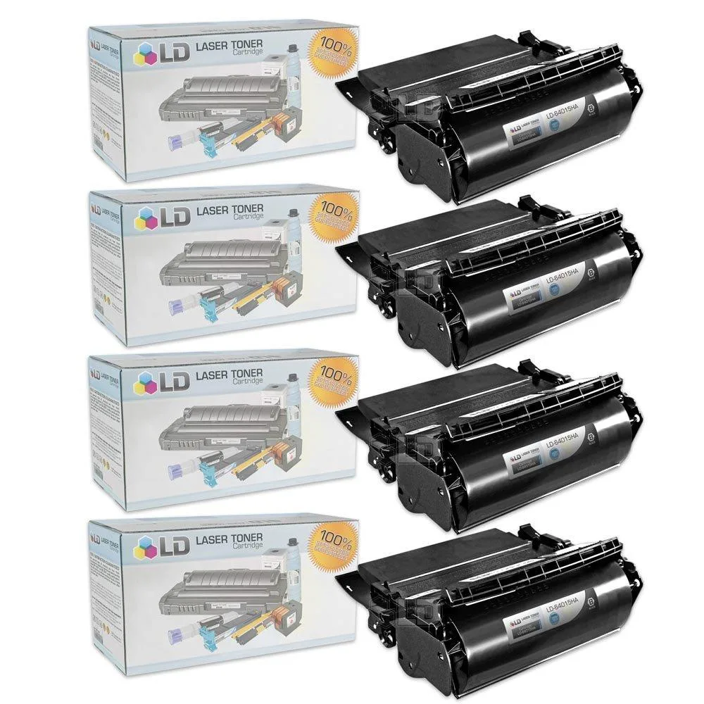 LD Products LD Products T640 toner cartridge 64015HA High Yield Black 4-Pack 21000 pages — product photo