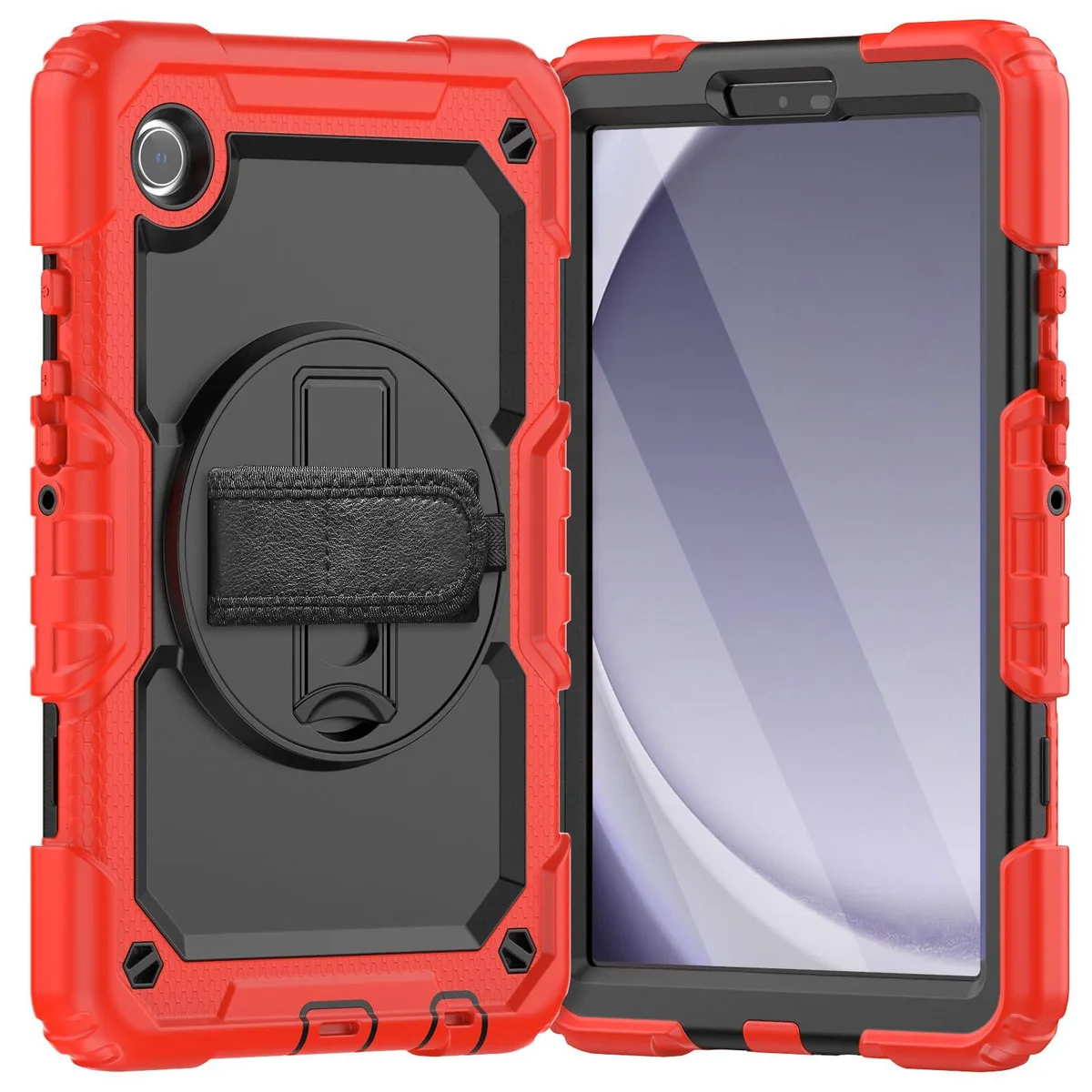 Timoom Timoom Heavy Duty Case Red 8.7" 360° Stand Strap SM-X110/X115/X117 — product photo