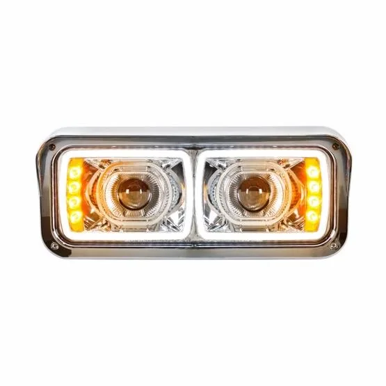United Pacific Industries United Pacific 4" x 6" Modular Chrome LED Headlight Passenger 31155 — product photo