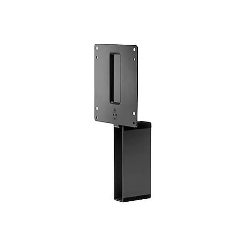 Black rectangular metal bracket with mounting holes spaced 100 mm apart