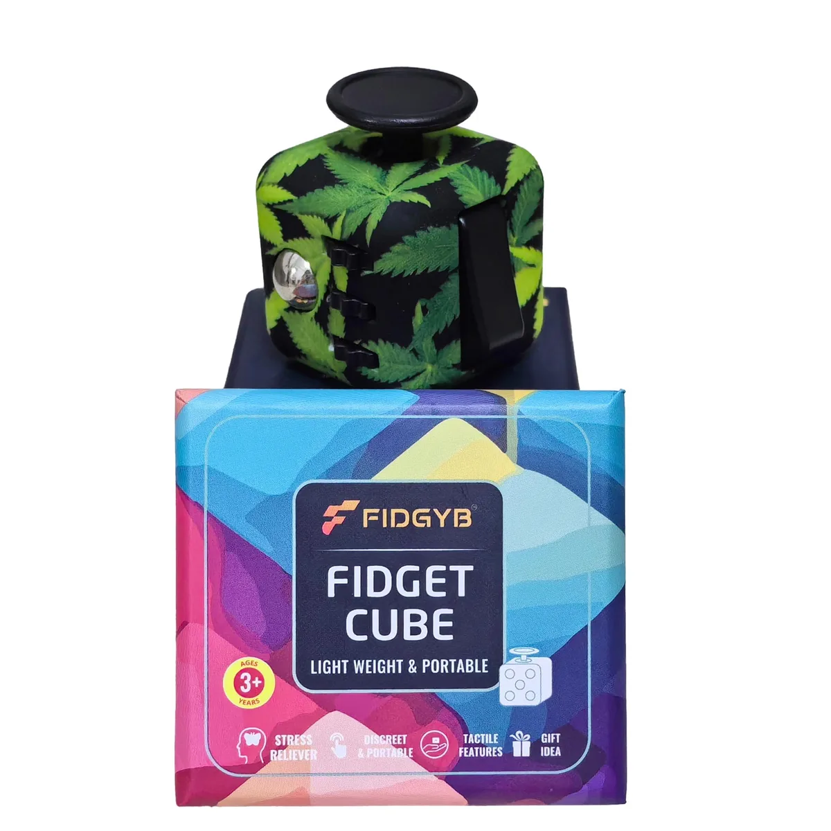 Cube Fidget Toy Leaves 100% Satisfaction Guarantee — product photo