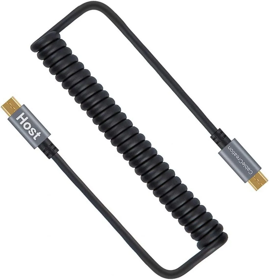 CableCreation CableCreation Coiled Micro USB to Micro USB Cable 0.56ft to 4ft Black — product photo