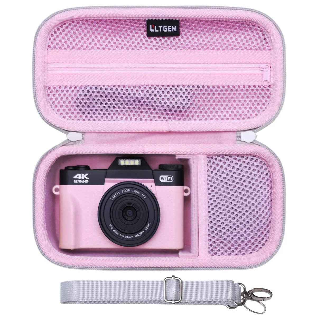  L LTGEM CS1588 Camera Case Pink 8.9 x 4.4 x 3.4 in — product photo
