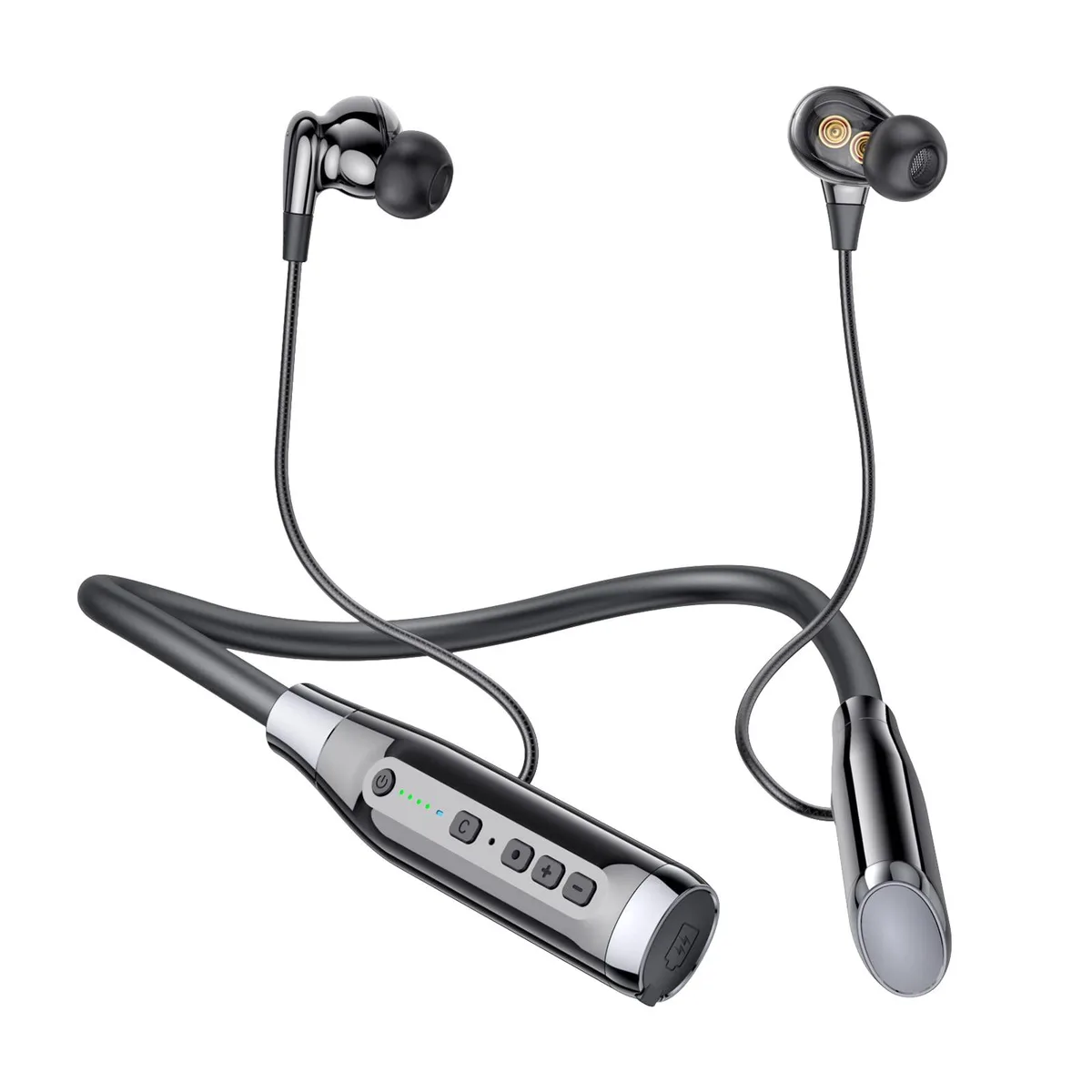  HURKEYE A13T Bluetooth Neckband Headset Black 100 Hours — product photo