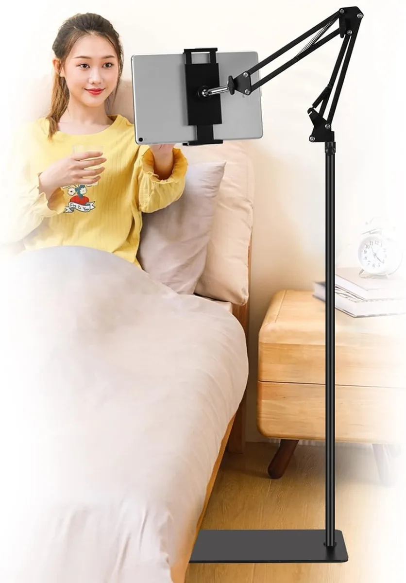 MCHOSE MCHOSE Tablet Floor Stand 4.7–12.9 in 360° Black — product photo