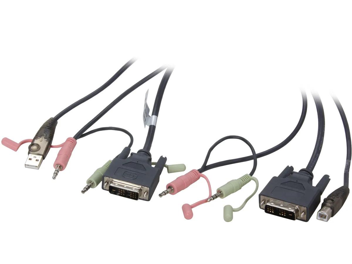 IOGEAR IOGEAR G2L7D02U 6 ft DVI-D Single Link USB 2.0 KVM Cable — product photo