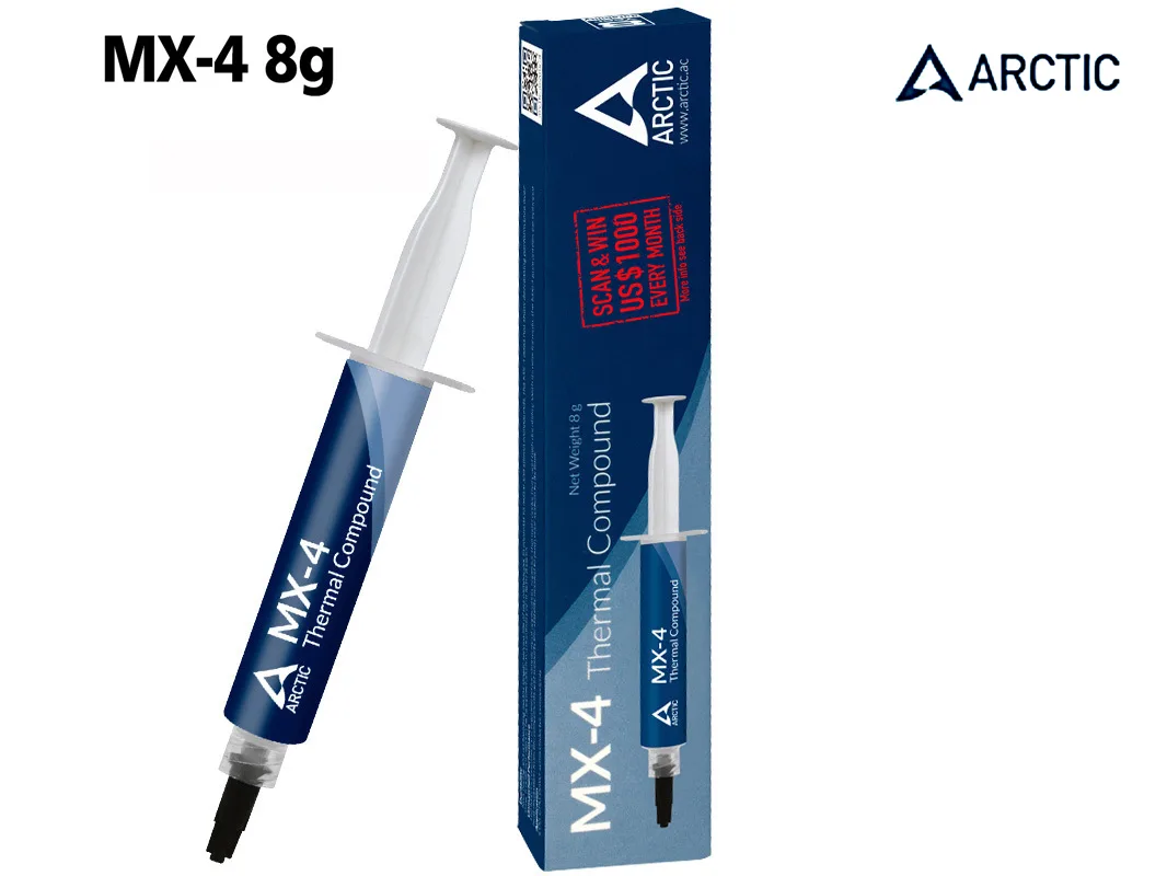 ARCTIC COOLING ARCTIC COOLING MX-4 8g 2019 Edition Cooler Grease 8.5W/mK Water Cooling Conductive Plaster Cooler — product photo