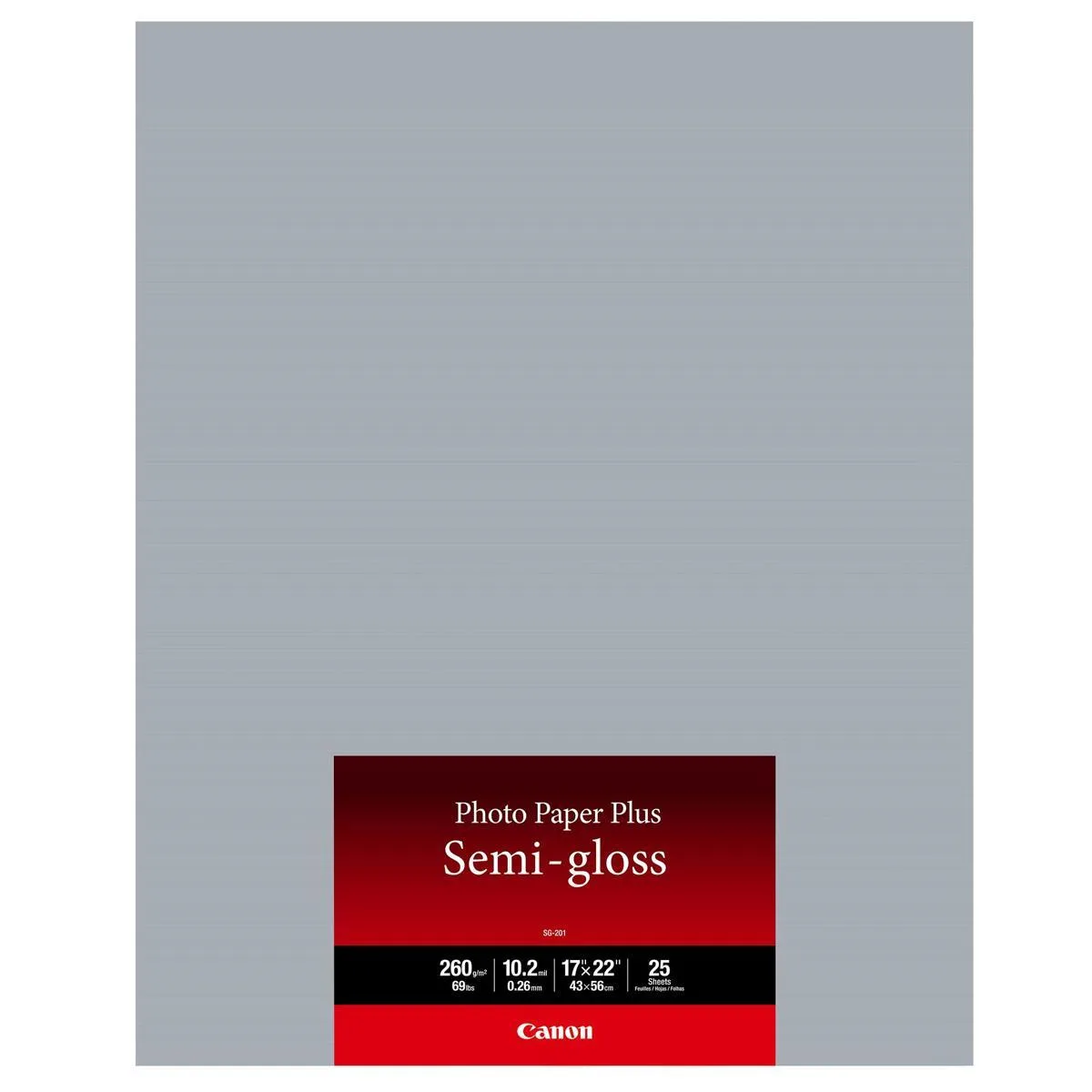 Canon Canon SG-201 Semi-Gloss Photo Paper 17x22" 25 Sheets 260gsm 10.2mil — product photo