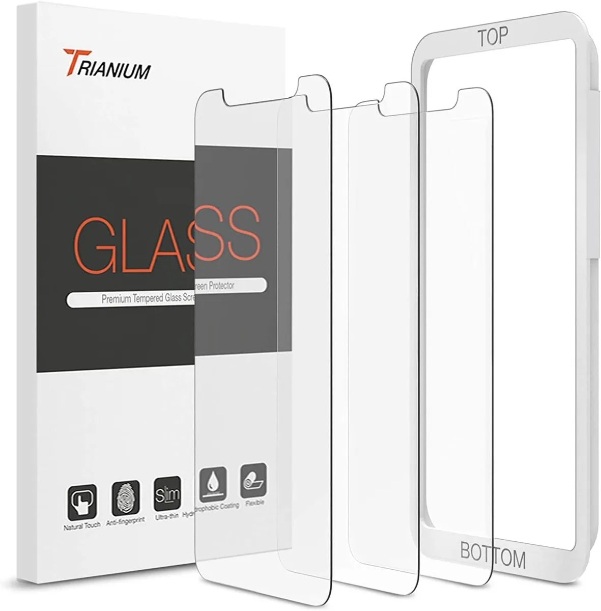 NuoTo NuoTo Tempered Glass Screen Protector 3 Pack for iPhone 11 6.1 2019 iPhone XR 2018 .25mm — product photo