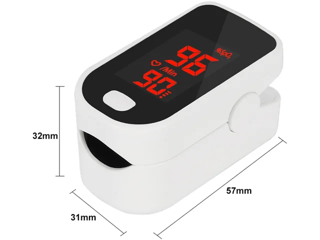 EACH EACH Fingertip Pulse Oximeter Blood Pressure Monitor White no Bluetooth — product photo