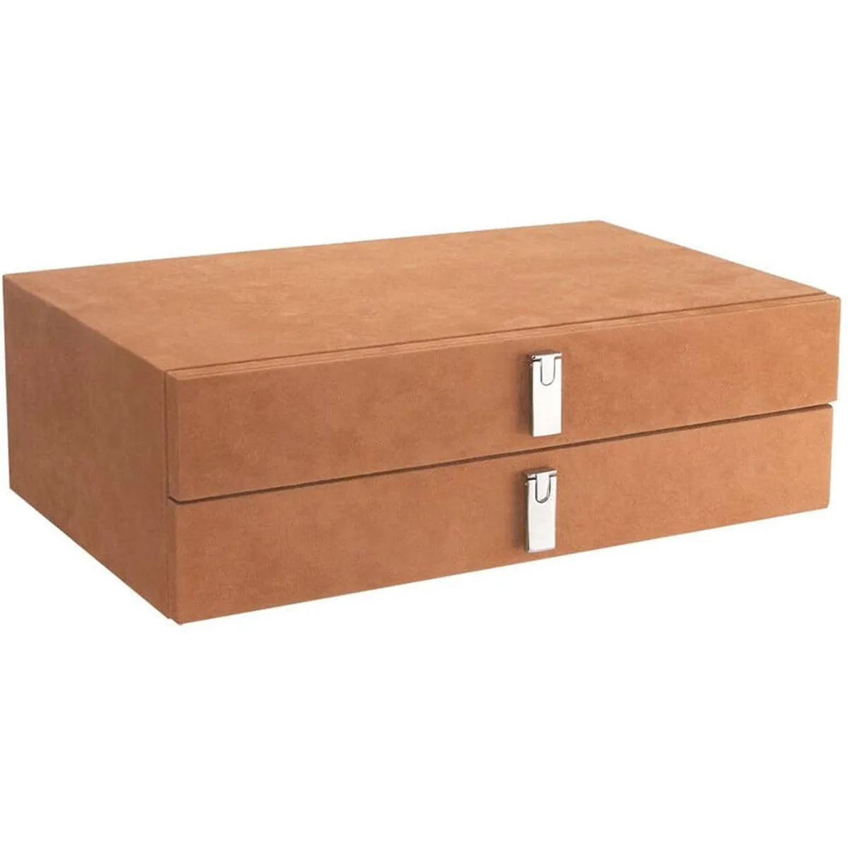 BARSKA BARSKA Suede-Lined Jewelry Storage Drawer Set Tan 13318 — product photo