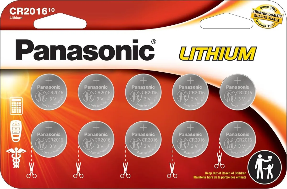 Panasonic Panasonic CR2016 3V Lithium Coin Cell Battery 10-Pack — product photo