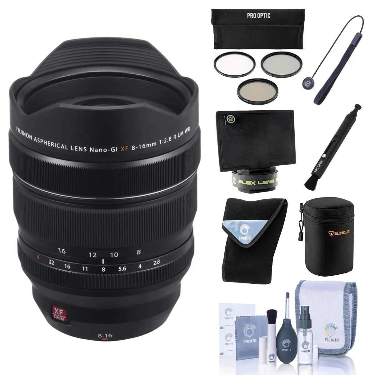 FUJIFILM FUJIFILM XF 8-16mm f/2.8 R LM WR Lens Bundle — product photo