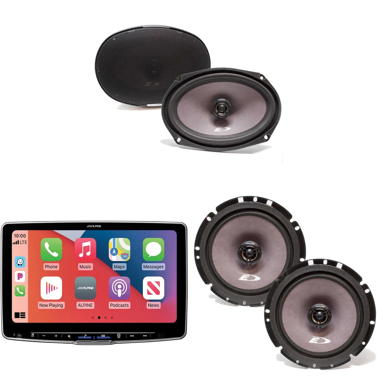 Alpine Alpine ILX-F511 Halo11 11" Receiver with SXE-1726S 6.5" &amp; SXE-6926S 6x9" Speakers — product photo