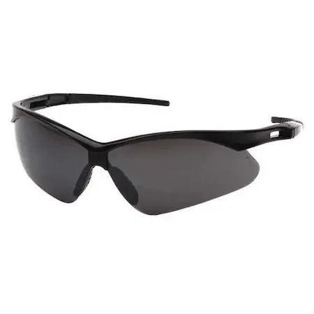 Condor Condor 52YP40 Safety Glasses Wraparound Smoke Mirror Lens Polycarbonate Frame Black — product photo